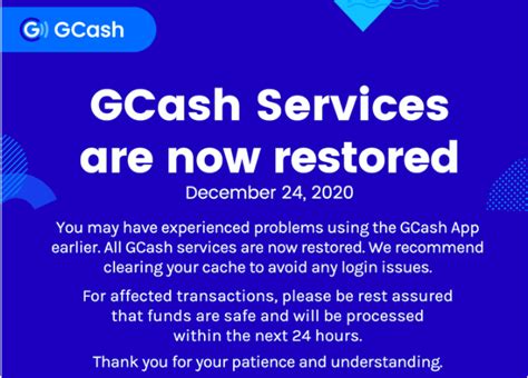 is gcash temporarily unavailable today|UPDATE: GCash services back; affected transactions .